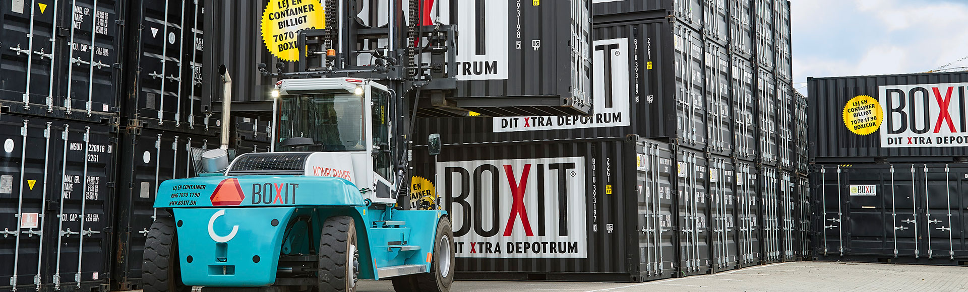 Konecranes håndterer conteinere hos BOXIT